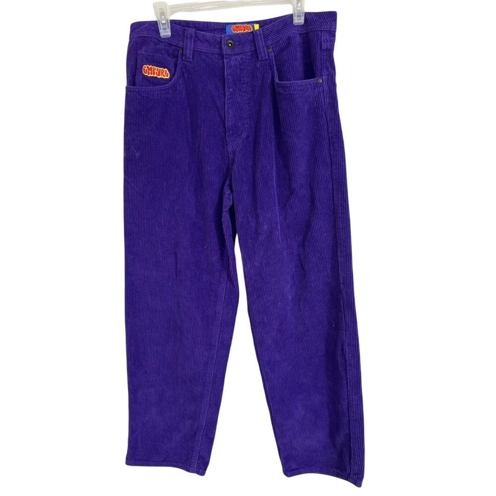 Empyre Y2K Vintage Purple Corduroy Skater Baggy Pants Loose Fit 30X28